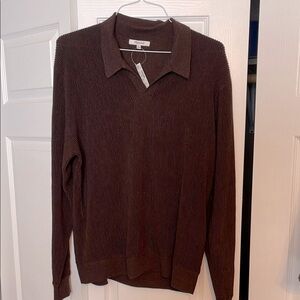 Madewell johnny collar sweater polo shirt in merino wool NEW WITH TAGS